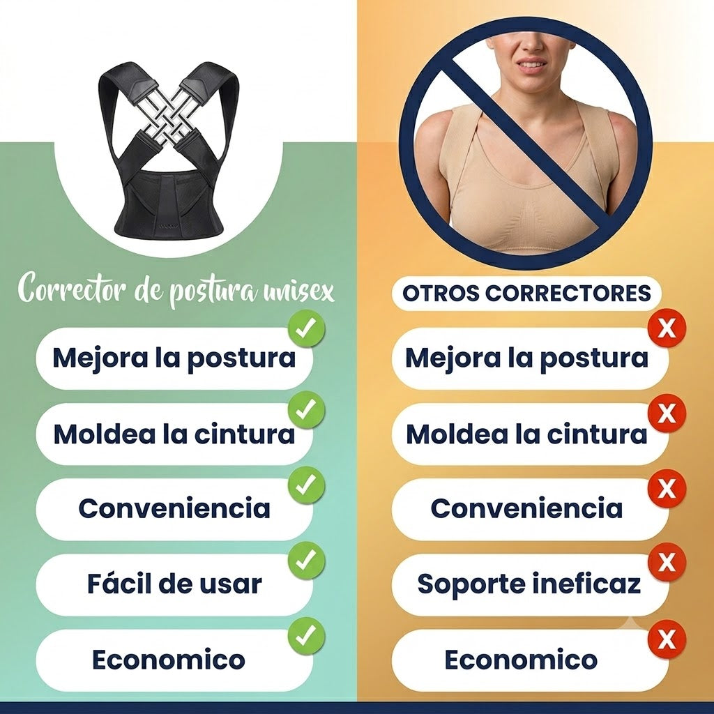 Corrector de Postura con Soporte Lumbar