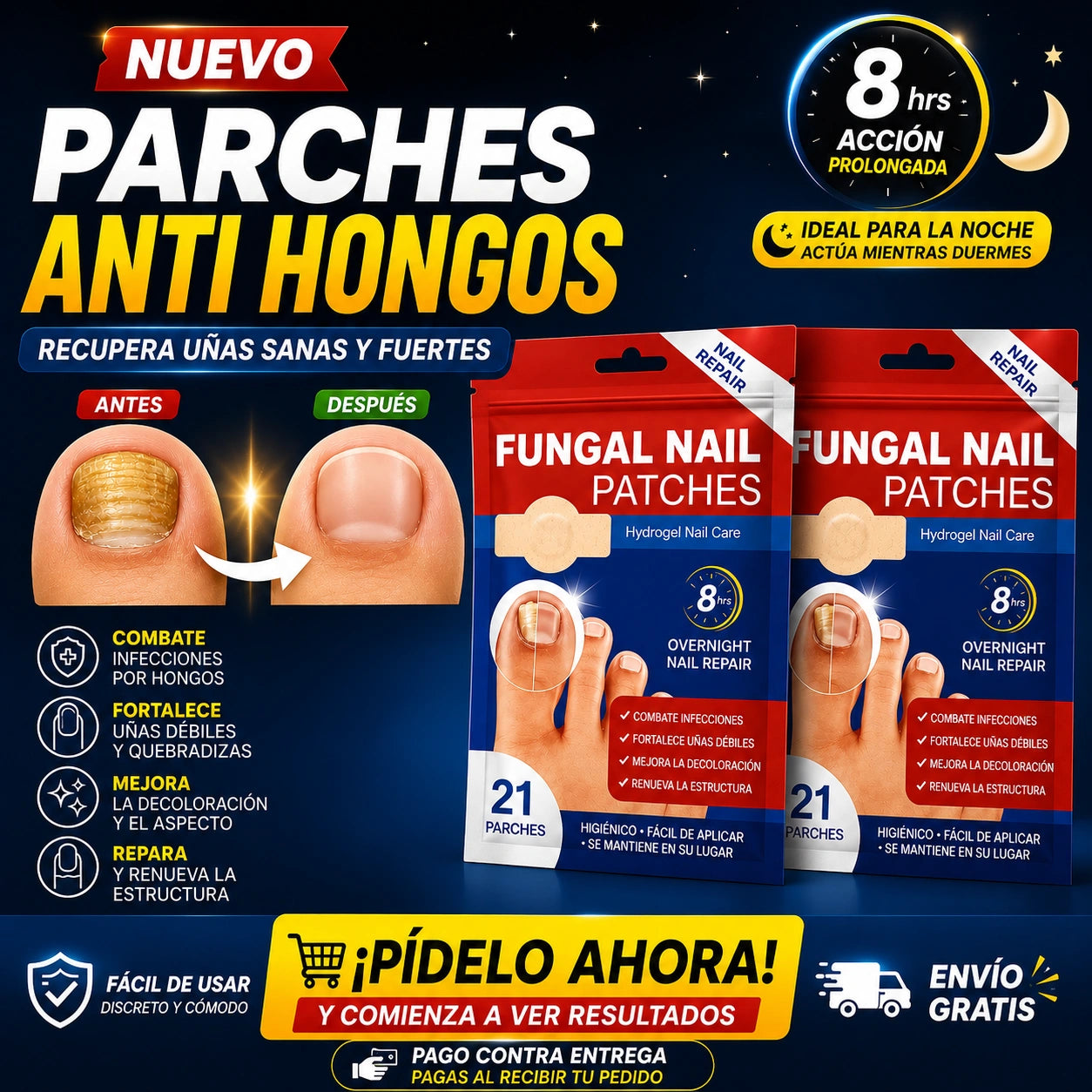 Pack Parches para el Cuidado de Uñas