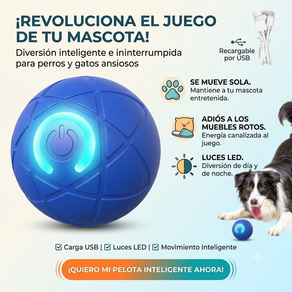 🐱🐶 Pelota Mágica Interactiva para Mascotas