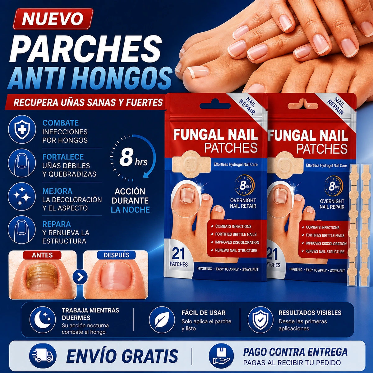 Pack Parches para el Cuidado de Uñas