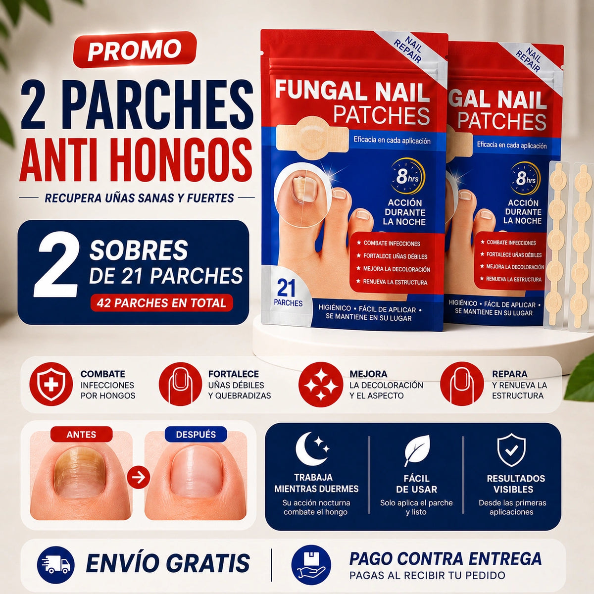 Pack Parches para el Cuidado de Uñas