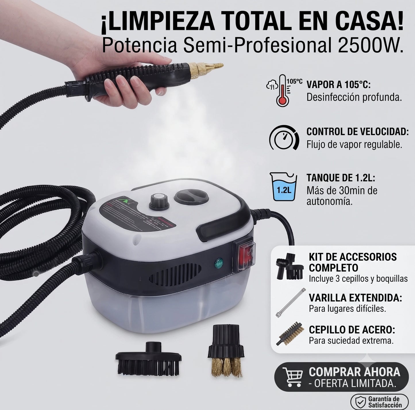 Limpiador A Vapor Portátil
