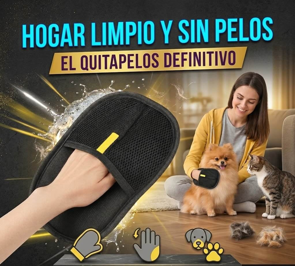 🧤 Pack de 3 Guantes Removedores de Pelo