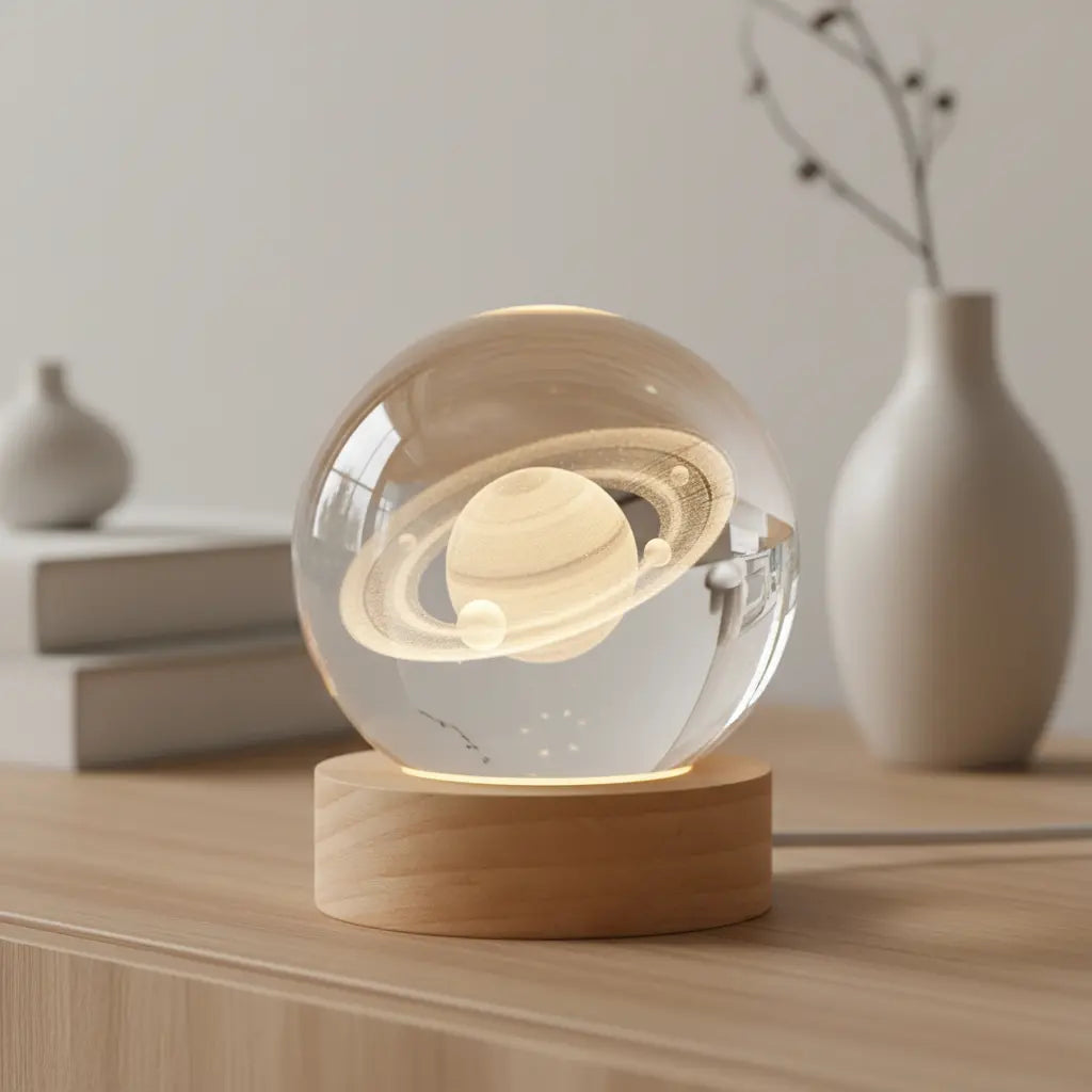 Lampara Esfera de Cristal