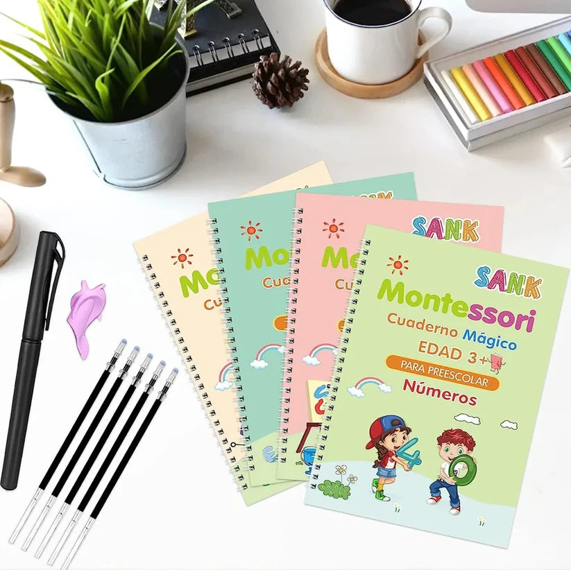 Set cuaderno magic caligrafia montessori ✍️