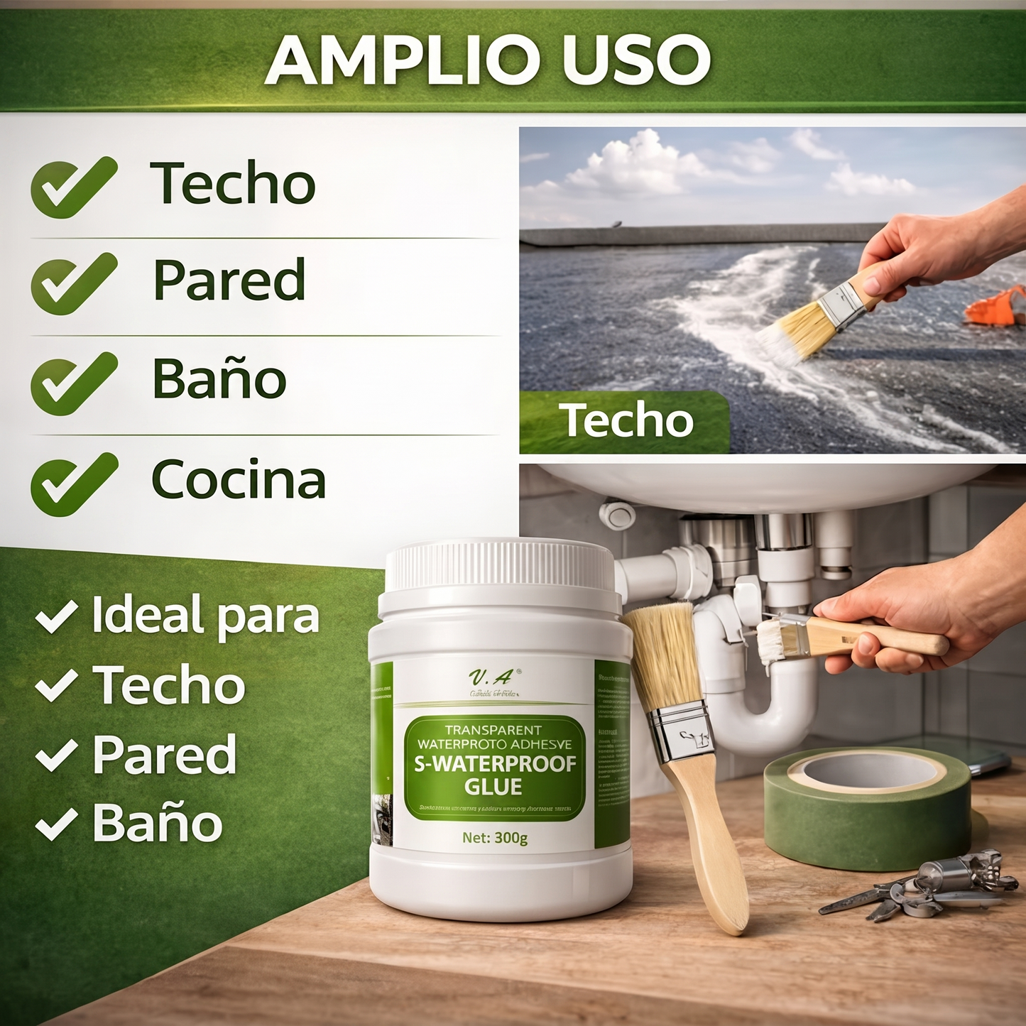 Sellador Impermeable 300Gr + Brocha
