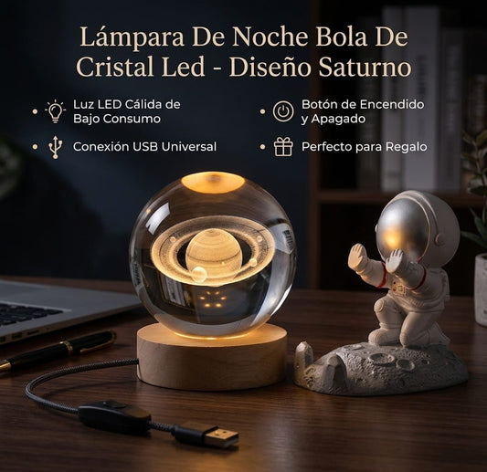 Lampara Esfera de Cristal